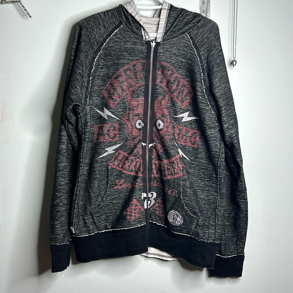Affliction Reversible Zip Up Hoodie
